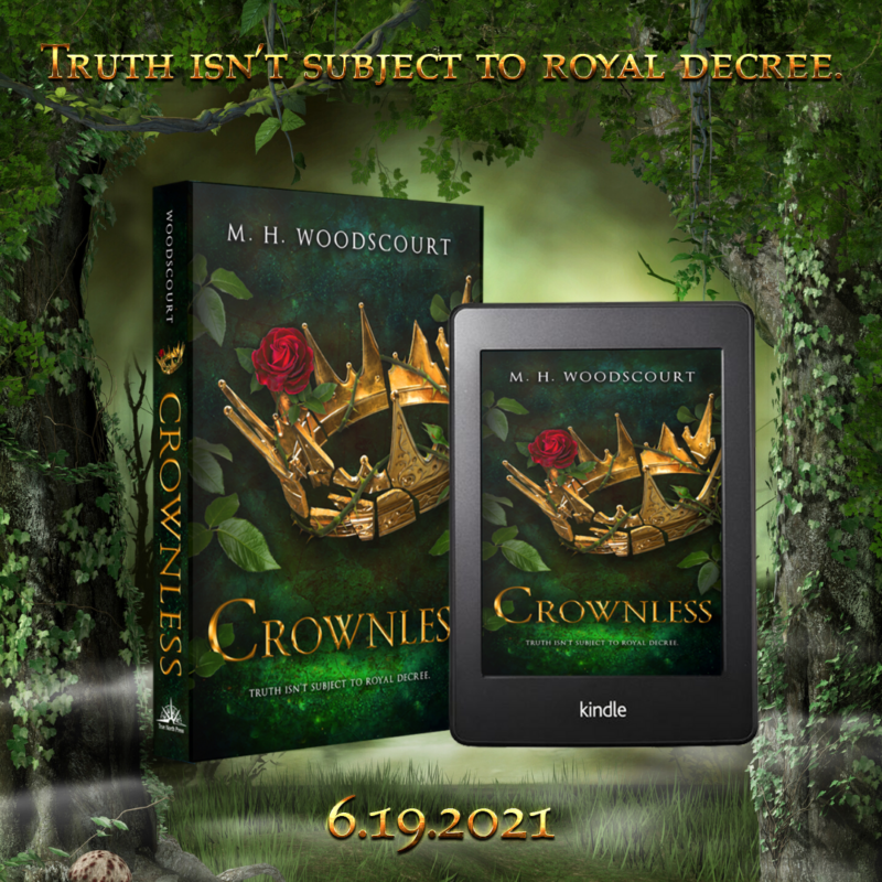 Cover Reveal Crownless- M.H. Woodscourt