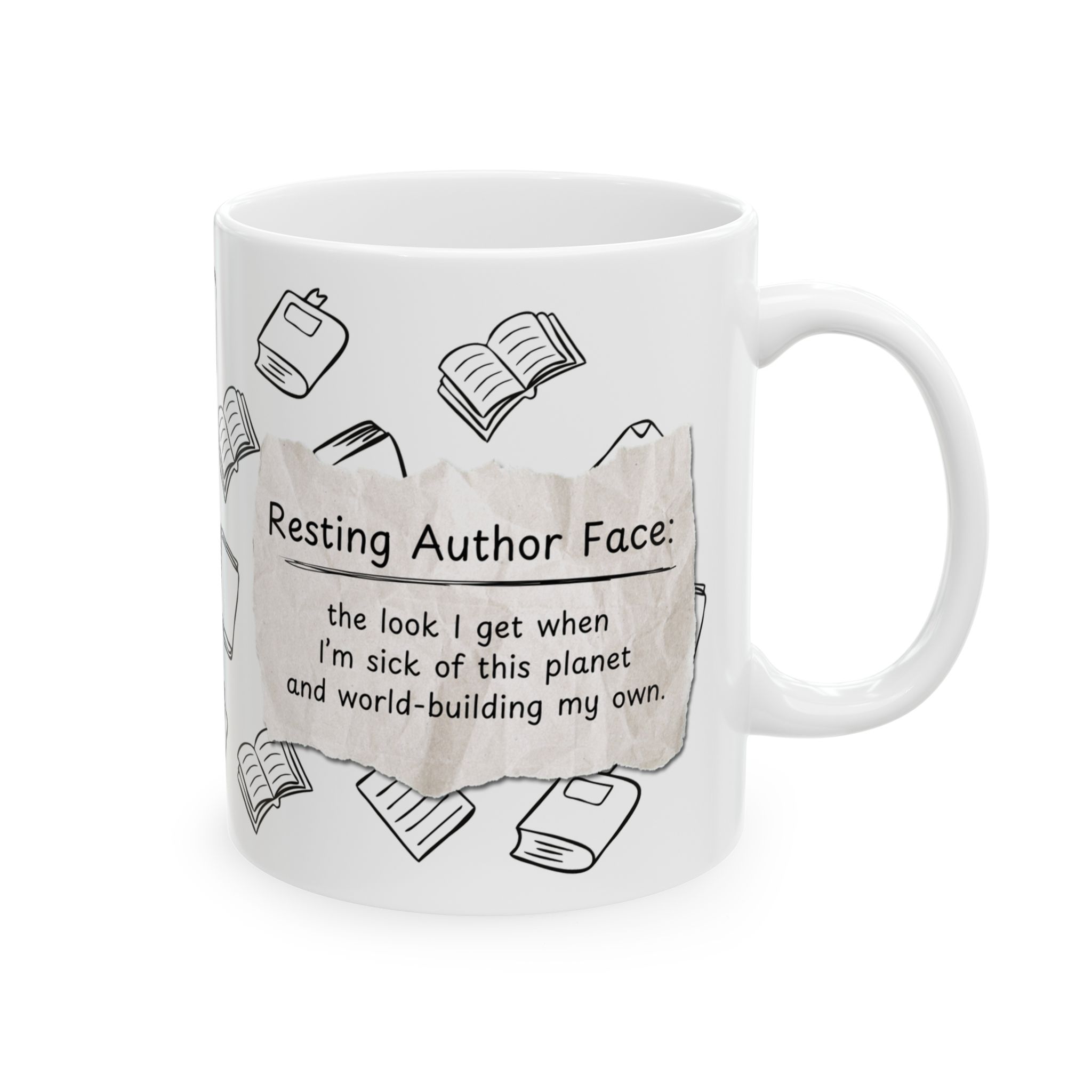 Resting Author Face Mug